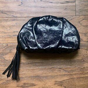 Rebecca Minkoff Ruched Clutch in Black